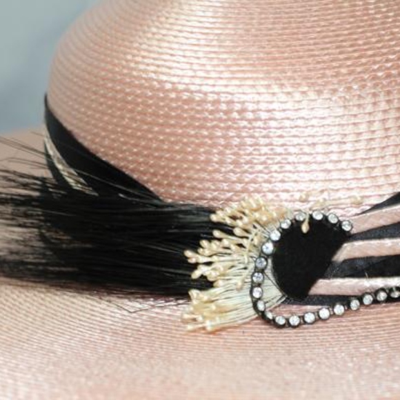 Pink & Black Wide Brim Hat main image 5